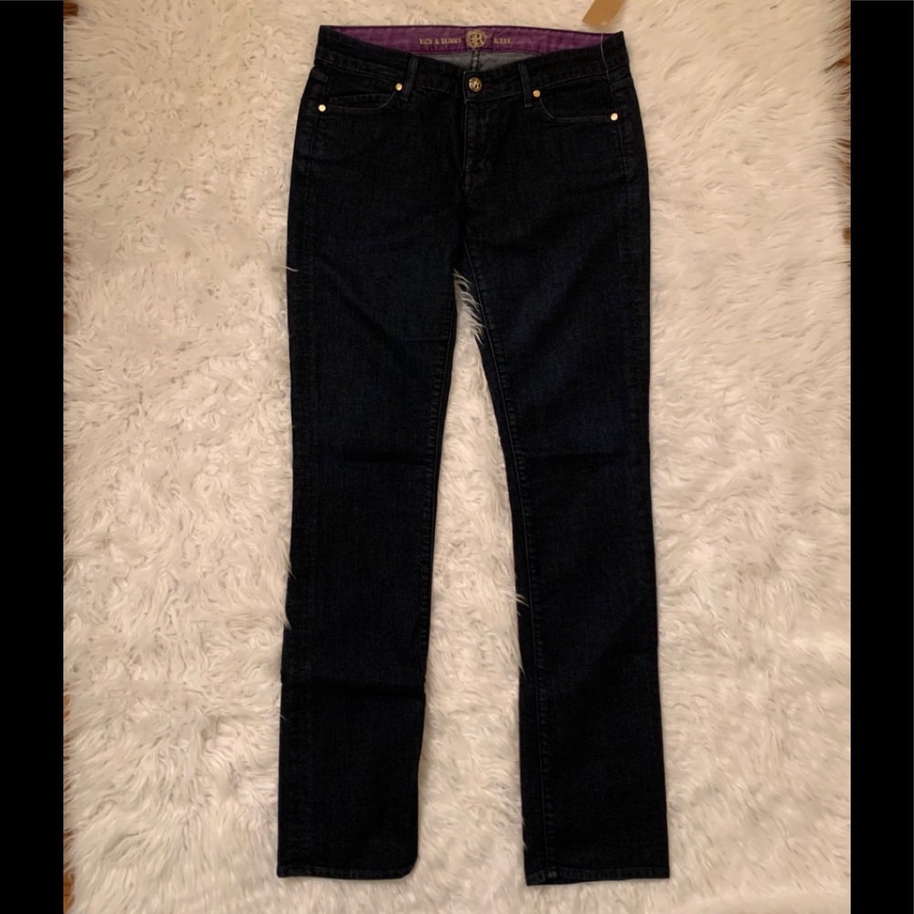 Rich and Skinny Dark Blue Jeans Size 28